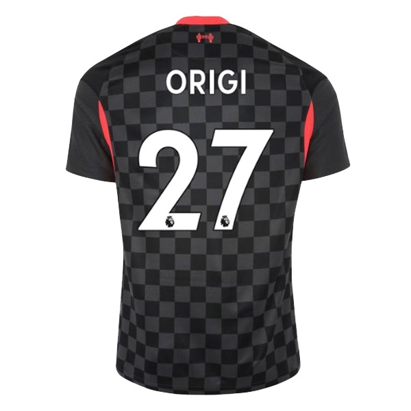 Maillot Football Liverpool NO.27 Origi Third 2020-21 Noir